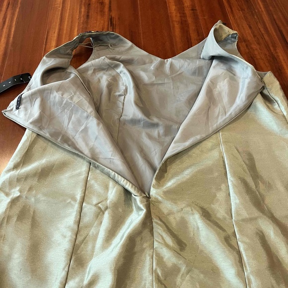 New NWT Tiana B Light Green Sleeveless Beaded Vneck Formal Dress Plus Size 20W - Picture 10 of 12